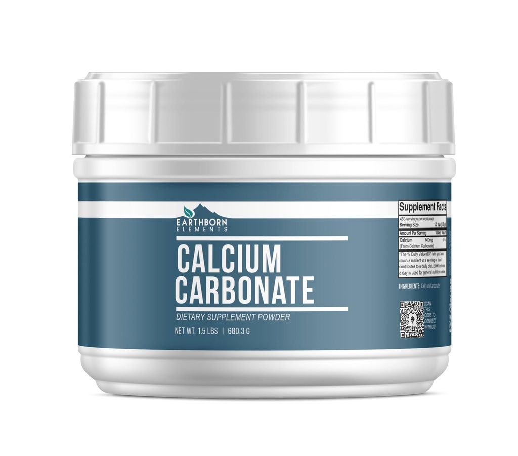 Earthborn Elements Acium Carbonate Powder (1,5 lb), Φυσικό Αντιόξινο, Βολικό Mess Free Resealable Tub