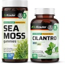 BIO KRAUTER Sea Moss 90 Gummies & Cilantro 100 Capsules