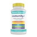 All-in-One Organic Immune Support Supplement 60 Vegan Κάψουλες - Elderberry 500mg, Ashwagandha 500mg, 400mg Βιταμίνη C και ψευδάργυρος - Βιταμίνη D3 - Immune Boosters για Ενήλικες