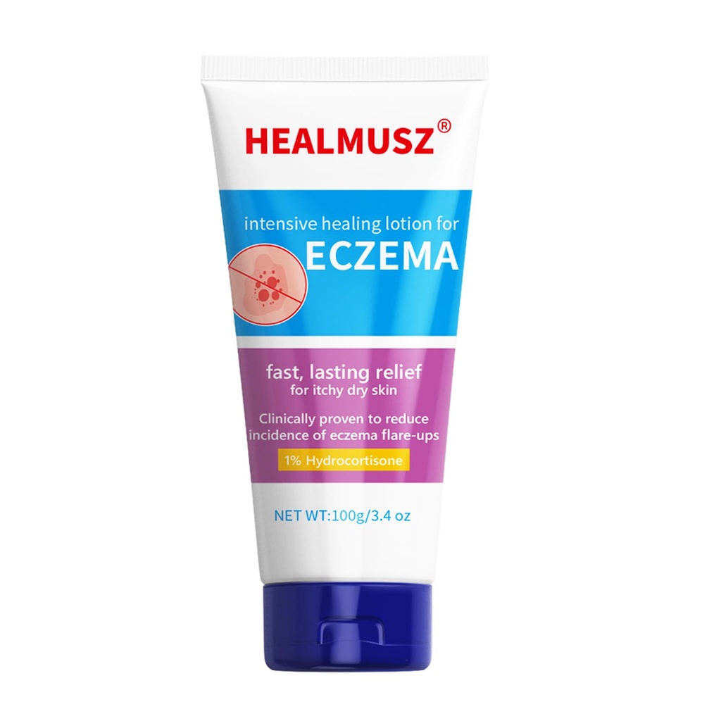 HEALMUSZ Eczema Relief Creamy Body Oil παρέχει άμεση ανακούφιση για το δέρμα Eczema-Prone - 3.4 oz. Tube NDC:84010-008-01
