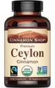 Ceylon Cinnamon Shop Βιολογικό Ceylon Cinnamon (100% Certified) Συμπλήρωμα, 90 Κάψουλες