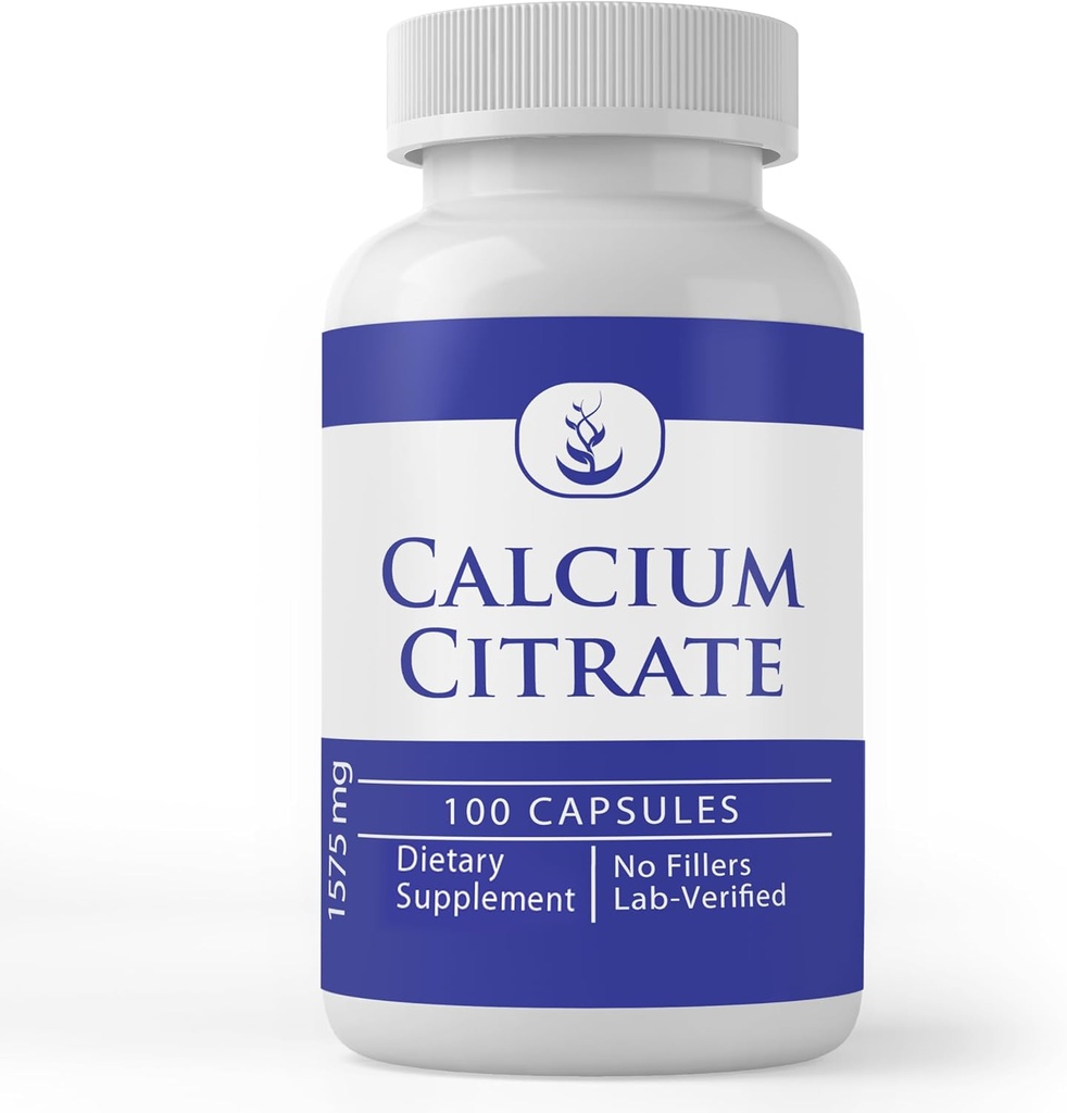 Pure Original Ingredients Calcium Citrate (100 Capsules), Always Pure, No Additives Or Fillers, Lab Verified