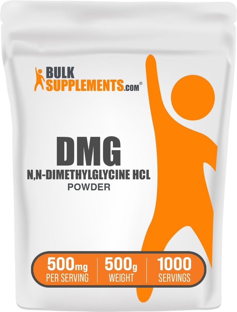 BulkSupplements.com DMG σκόνη - ως N,N-διμεθυλογλυκίνη HCl, συμπλήρωμα DMG - Χωρίς γλουτένη, 500mg ανά υπηρεσία, 500g (1.1 lbs) (πακέτο των 1)