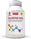 ANDREW LESSMAN Taurine 600-60 Κάψουλες - Υποστηρίζει την Υγιή αρτηριακή πίεση, την καρδιά, το συκώτι, το μάτι και το αυτί υγεία. Αγνή, Υψηλής Ισχύος Πηγή της Αμινοοξέος Ταυρίνης. Χωρίς πρόσθετα