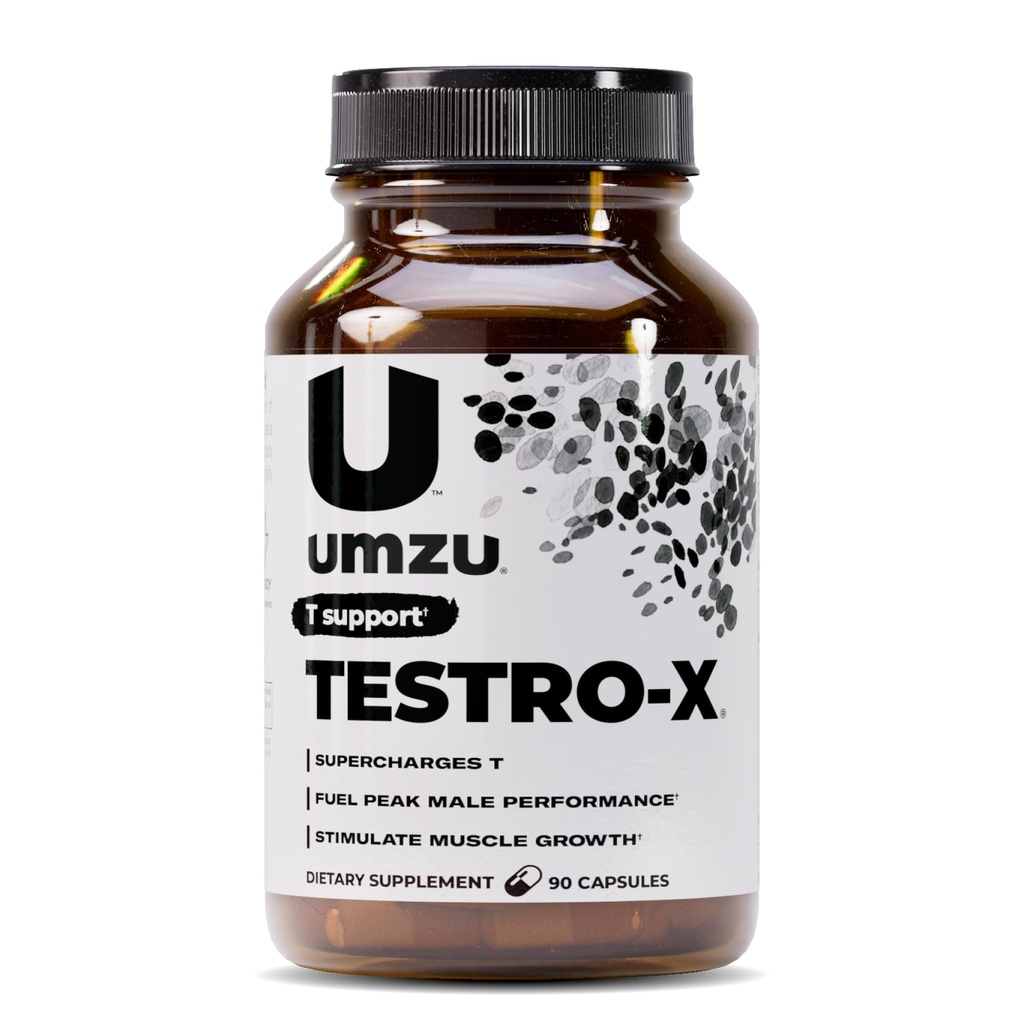 UMZU Testro-X συμπλήρωμα για τους άνδρες – 90 κάψουλες για 30 ημέρες προσφοράς – υποστηρίζει την ενέργεια, την εστίαση, τη δύναμη και την αποκατάσταση των μυών – με Ashwagandha & ψευδάργυρος – φυσική ανδρική φόρμουλα υποστήριξης ευεξίας