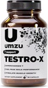 UMZU Testro-X Supplement for Men – 90 Capsules for 30 Day Supply – Supports Energy, Focus, Strength & Muscle Recovery – with Ashwagandha & Zinc – Natural Men’s Wellness Support Formula
