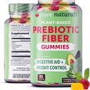 Yuve Prebiotic Fiber Gummies - Νοστιμότατο - 3g συμπλήρωμα διαλυτών ινών - Υποστηρίζει Digestive Υγεία & Κανονικότητα - Vegan & Gluten-free Fiber Gummies για ενήλικες & παιδιά - Μη ΓΤΟ & χαμηλή ζάχαρη - 60 κόμης