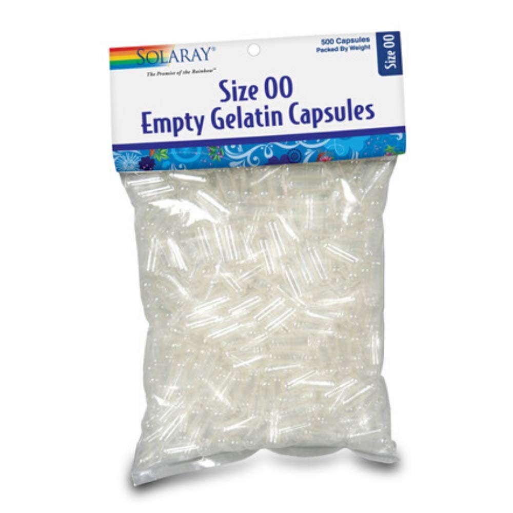 Solaray Empty Gelatin Κάψουλες, Μέγεθος 00 