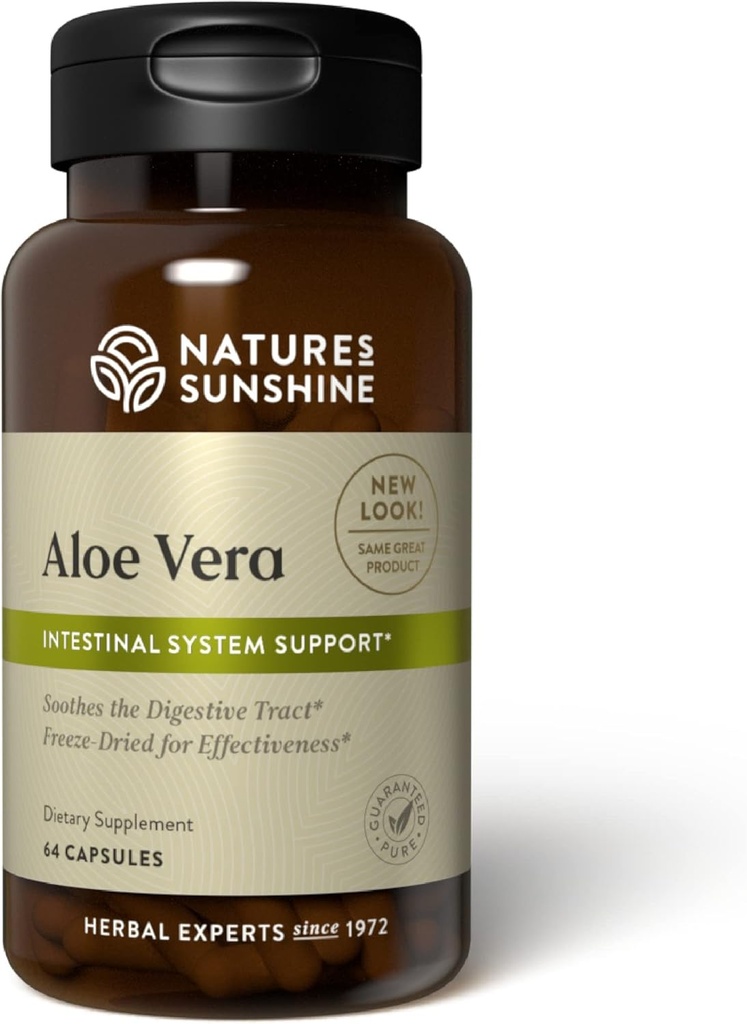 Nature's Sunshine Aloe Vera Freeze Αποξηραμένη, 64 κάψουλες 