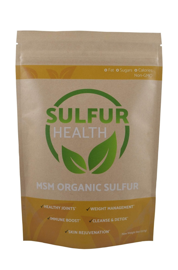 MSM Organic Sulfur - 99,9% Pure MSM συμπλήρωμα - Lab-δοκιμή & Πιστοποιημένο (1 λίρα)