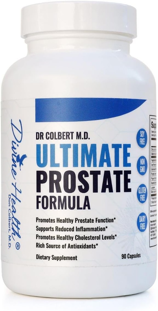 Θεϊκή Υγεία Ultimate Prostate Formula - Περιλαμβάνει Βήτα-Σιτοστερόλη - Σελήνιο - Saw Palmetto - Ψευδάργυρος - Graminex - Σπόροι κολοκύθας - 30 ημέρες προσφοράς