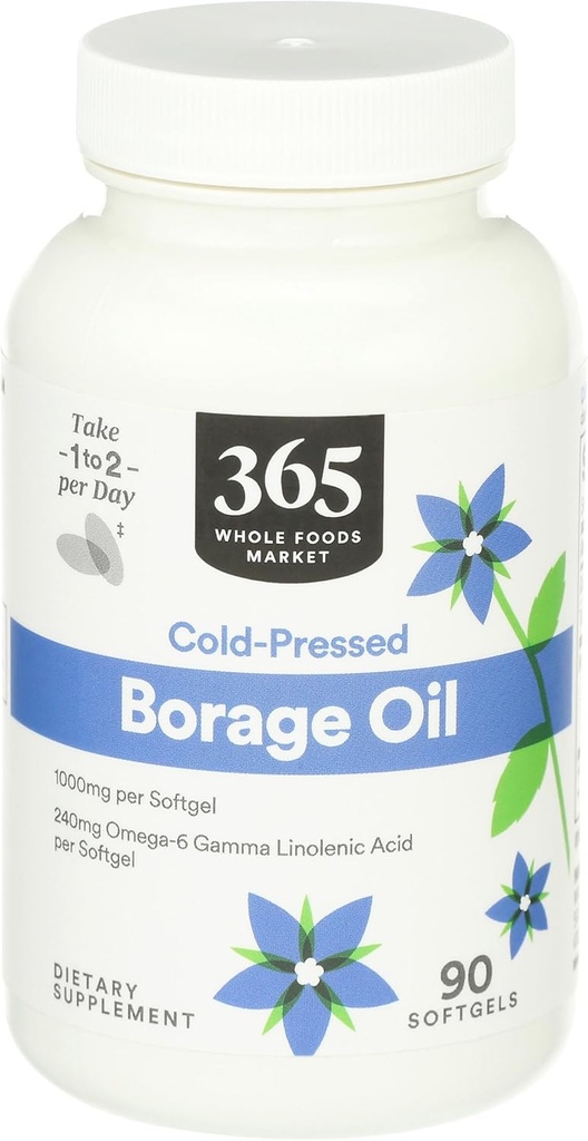 365 από Whole Foods Market, Borage Oil, 90 Count