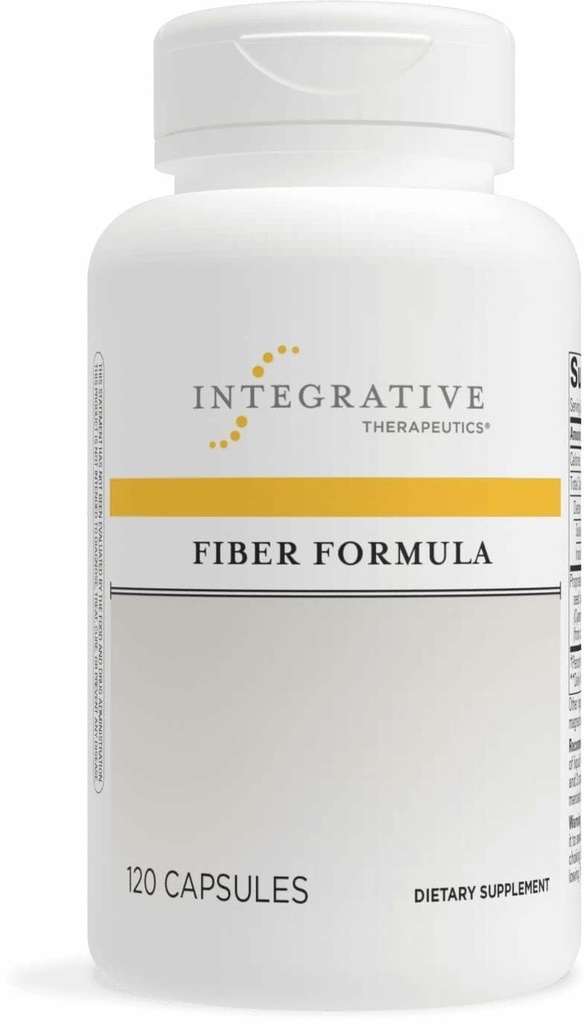 Integrative Θεραπευτική Φόρμουλα Ίνες - συμπλήρωμα υποστήριξης Colon για την υγιεινή πέψη* - Καλή Πηγή Διαιτητικής Ίνας για την υποστήριξη της υγείας των ορνίθων* - Γαλακτο-ελεύθερο & Vegan - 120 κάψουλες (24 σερβιέτες)