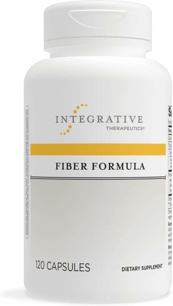 Integrative Therapeutics Fiber Formula - Colon Support Supplement for Healthy Digestion* - Good Source of Dietary Fiber for Gut Health Support* - Dairy-Free & Vegan - 120 Capsules (24 Servings)
