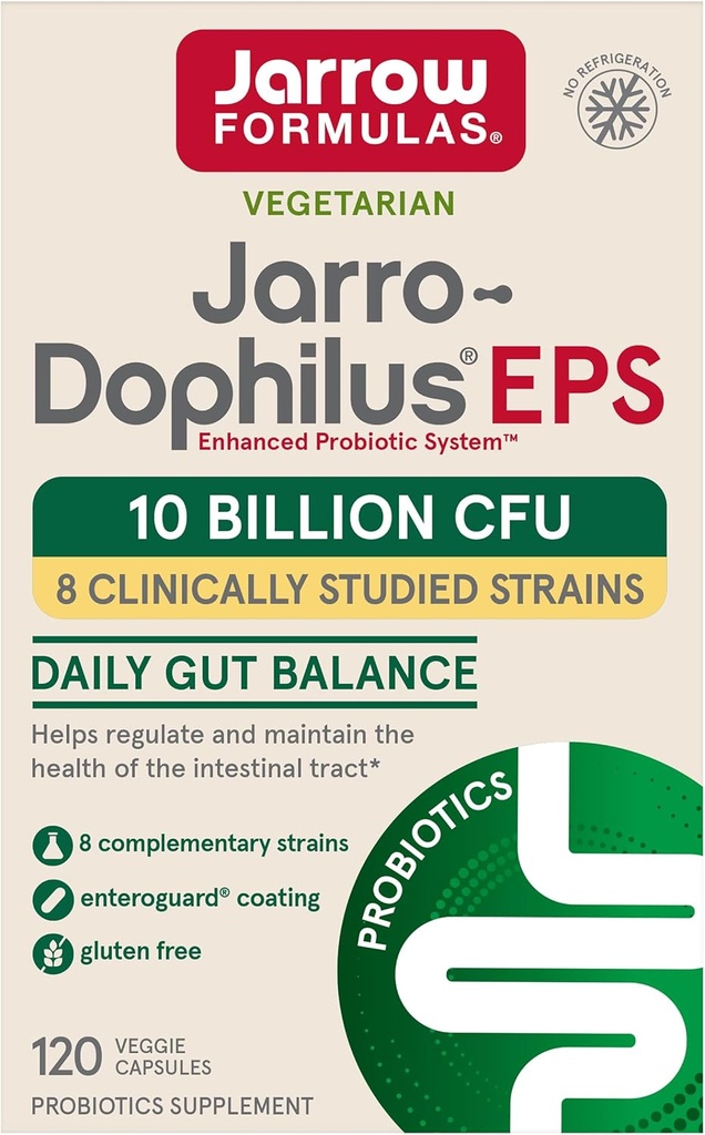 JARROW FORMULAS Τζαρο-Δόφιλος EPS Vegetarian Κάψουλες, 120 CT