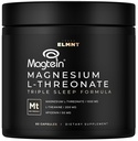 ELMNT Τριπλός ύπνος Θρεονικό μαγνήσιο w. Apigenin, Theanine & Magtein Μαγνήσιο L-Θρεονικό - Υψηλής απορρόφησης Συμπληρώματα μαγνησίου Κάψουλες για άνδρες και γυναίκες Χάπια σκόνης μαγνησίου