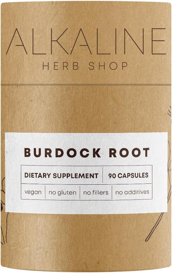 Alkaline Herb Shop Burdock Root Supplement 90 Κάψουλες