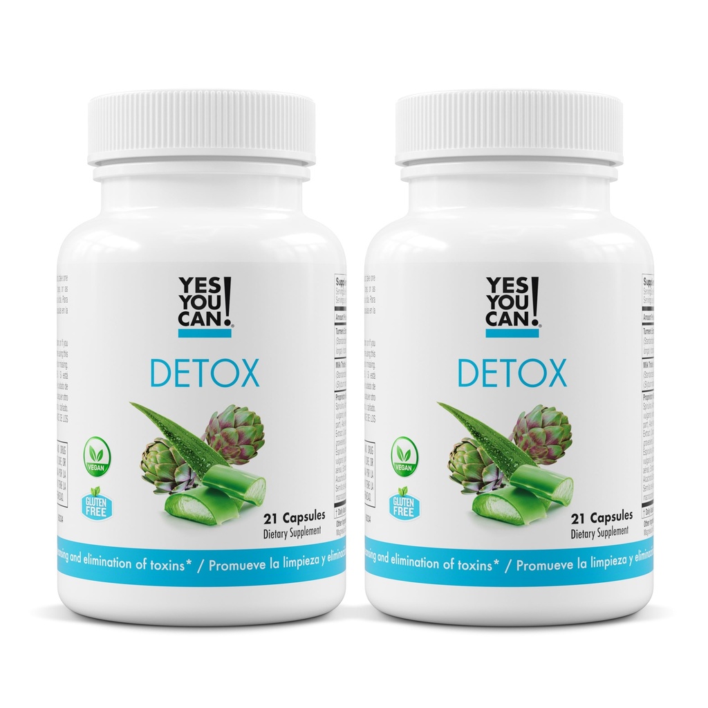 Ναι Μπορείς! Φυσικά χάπια Detox - Diuretic Cleanse με ηλεκτρολύτες & βιταμίνες - Βοηθά με τη διατήρηση νερού - Χωρίς γλουτένη, 21 κάψουλες (2 Pack)