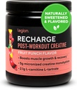 LEGION Recharge Post Workout Supplement - All Natural Muscle Builder & Recovery Drink with Micronized Creatine Monohydrate. Naturally Sweetened & Flavored, Safe & Healthy (Fruit Punch, 30 Serve)