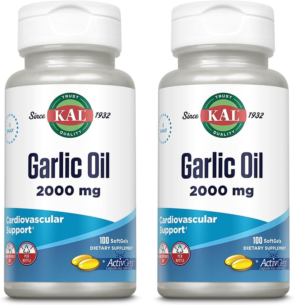 KAL Σκόρδο Oil 2000 Softgels, 100 Count 