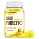 Saw Palmetto για τις γυναίκες - DHT Blocker Hair Growth Supplement - 500mg Poent Saw Palmetto Gummies για τα μαλλιά, το δέρμα, τα νύχια, Urinary Wellness - Mango-Pineapple Flavor - 60 Gummies