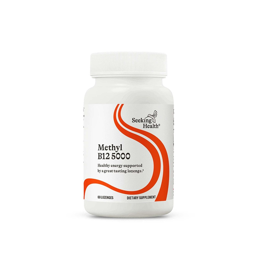 Αναζητώντας την Υγεία Μεθύλιο B12 5000, 5000 mcg B12 ως Αδενοσυλοκοβαλαμίνη και Μεθυλοκοβαλαμίνη, Ισχυρή Φόρμουλα Υποστηρίζει Υγιεινό Μεταβολισμό, Μεθυλίωση, Γνωστική Υγεία, Vegan και χορτοφάγους (60 lozenges)*