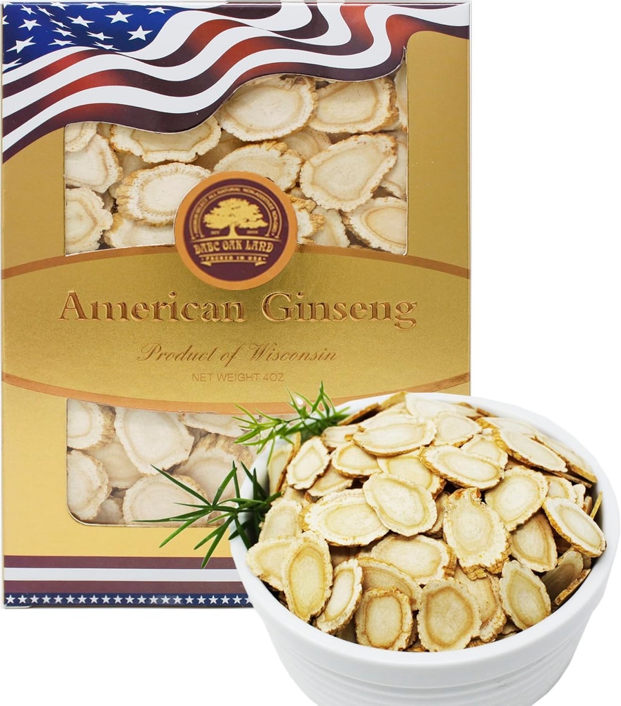 American Ginseng Slices from Wisconsin, DOL American Wisconsin Ginseng Slices Root for Tea, Energy for Men Women Health Ενισχύει την ασυλία,