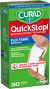 CURAD QuickStop Bleeding Control Ευέλικτοι γάζες υφάσματος, διάφορα μεγέθη, 30 κόμης