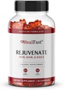 HealFast Rejuvenate Vitamin and Mineral Gummy Supplement - Κολλαγόνο Gummies + Βιταμίνες, Βιοτίνη, και Ψευδάργυρος - Αντι γήρανση Beauty & Skin Supplement Clinically-Studed & Physician Formulated - 60 Count