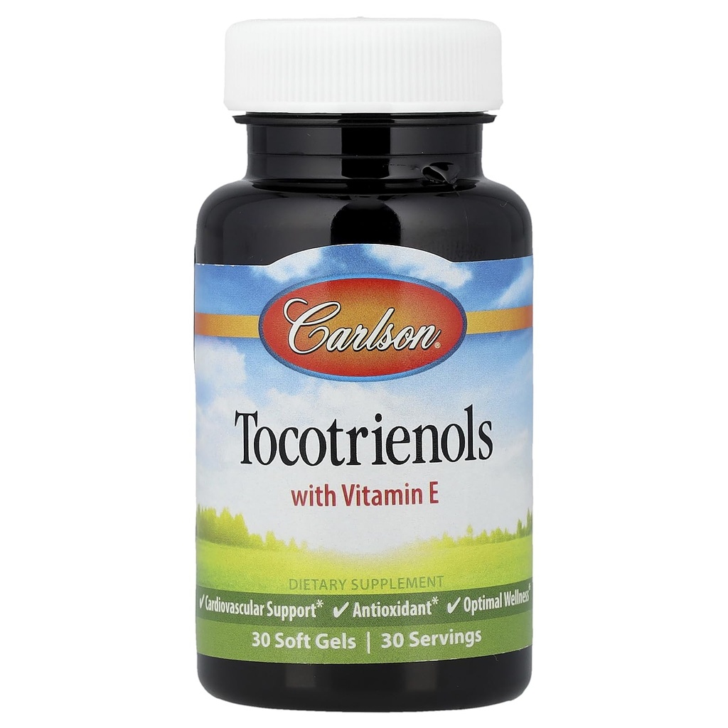 Carlson Labs Τοκοτριενόλες με φυσική βιταμίνη Ε, 30 Softgels