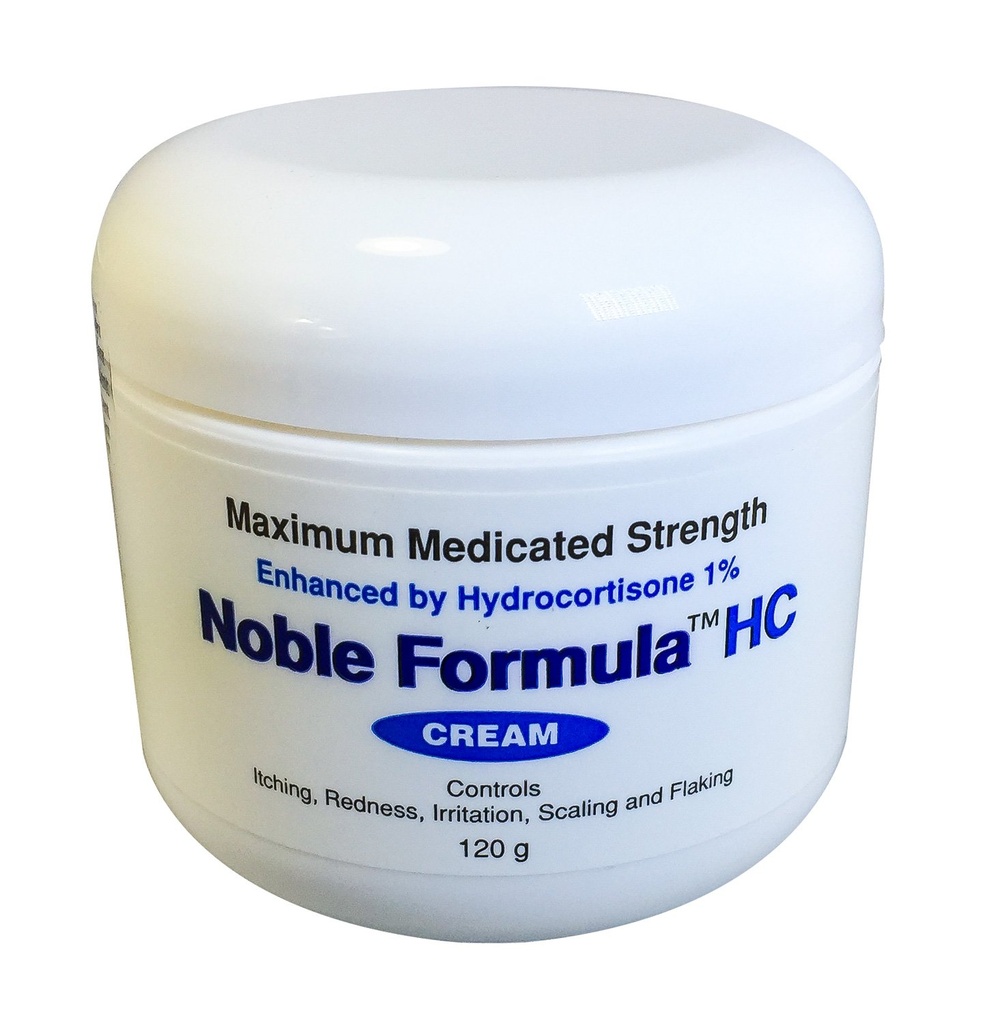 Ευγενής Φόρμουλα 1% Hydrocortisone Cream με .25% Pyrithione Zinc (Znp), 4 oz