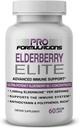 Pro Formulations — Elite Elderberry — Strongest Available Elderberry Extract 65:1 — Advanced Immune Support Capsules - 60 ct — 1.000 mg ανά υπηρεσία — Χορτοφαγικά, Χωρίς Τεχνητά Χρώματα ή Γεύσεις