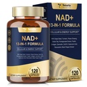 Totaria NAD Supplement for Women Men with nicotinamide riboside resveratrol,Quercetin, Betaine Boost NAD+ Levels NAD Plus Supplement for Anti Aging, Energy, Immune, Focus 120 Capsules