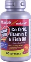 Mason Natural Co Q-10, βιταμίνη Ε και ιχθυέλαιο, 60 Softgels (πακέτο του 2)