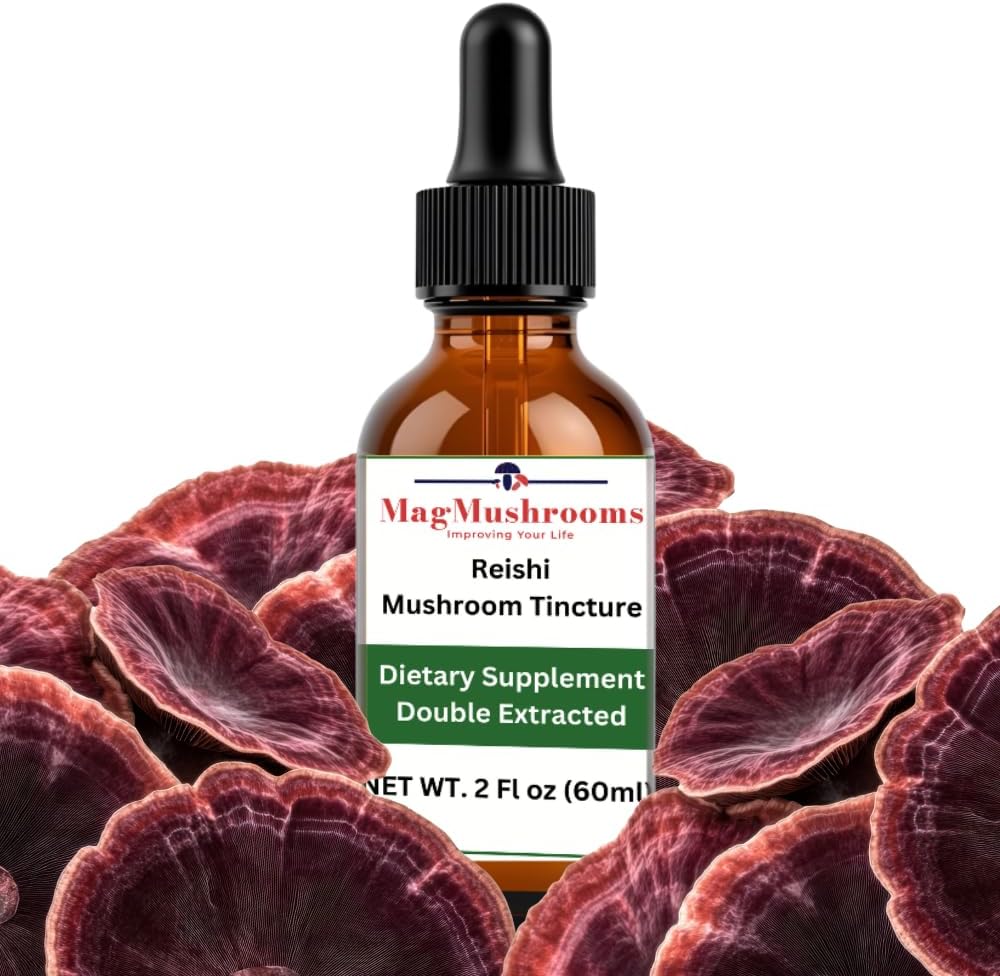 Βάμμα Reishi, ημερήσιο συμπλήρωμα, διπλό εκχυλισμένο για υψηλή δραστικότητα, 2 Fl oz, 60 δόσεις