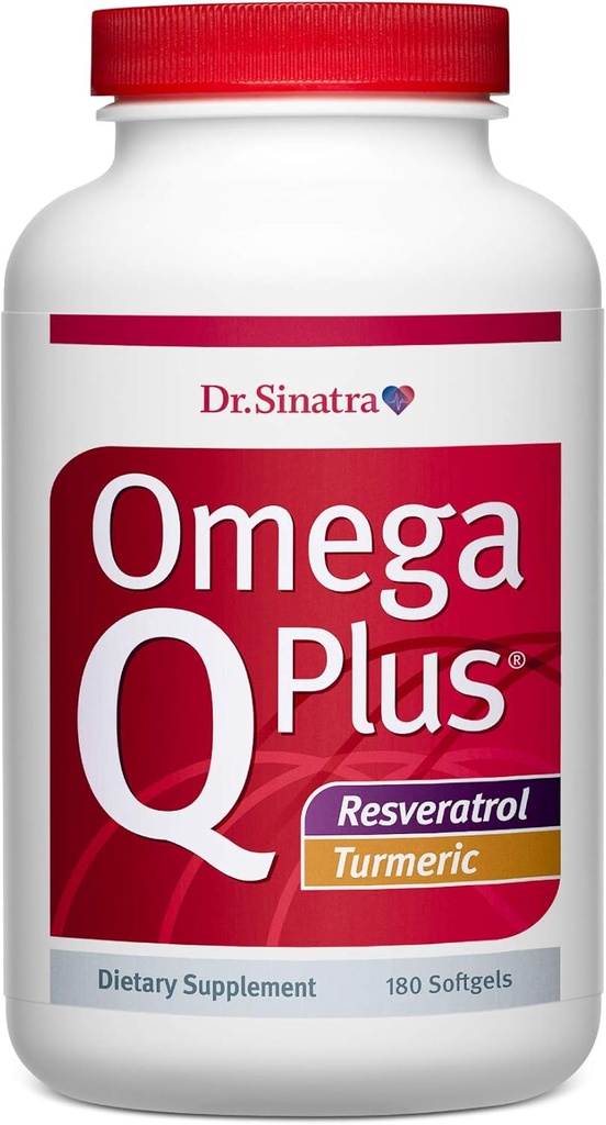 Dr. Sinatra Omega Q Plus Resveratrol και Turmeric - Συμπλήρωμα Omega-3 με CoQ10 Υποστήριξη για την υγιή ροή του αίματος και την υγιή φλεγμονή Ανταπόκριση (προμήθεια 90 ημερών)