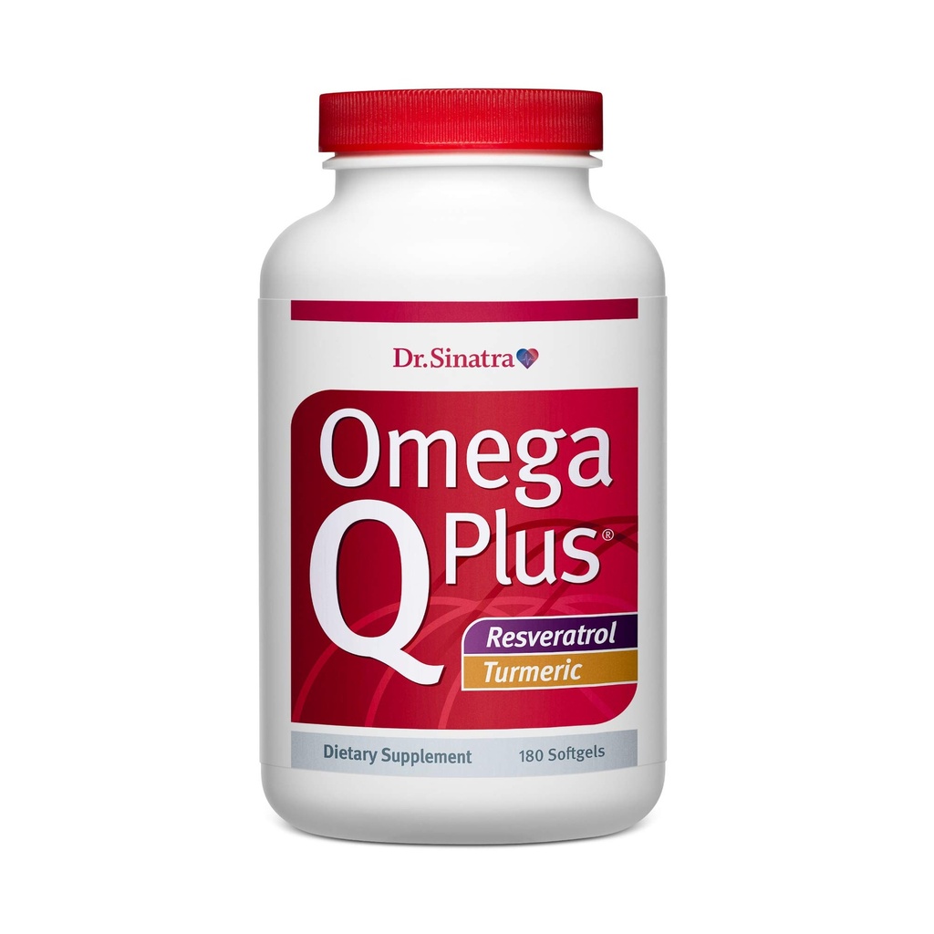 Dr. Sinatra Omega Q Plus Resveratrol και Turmeric - Συμπλήρωμα Omega-3 με CoQ10 Υποστήριξη για την υγιή ροή του αίματος και την υγιή φλεγμονή Ανταπόκριση (προμήθεια 90 ημερών)