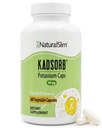 NaturalSlim Φυσικό Κιτρικό κάλιο Γλουκονικό 99 mg - Kadsorb Υποστηρίζει Ηλεκτρολυτικό Ισορροπία & Κανονικό pH - Απορροφώμενα συμπληρώματα καλίου με Ουσιαστικά Ορυκτά - Μη ΓΤΟ 400 Κάψουλες 1 Συσκευασία