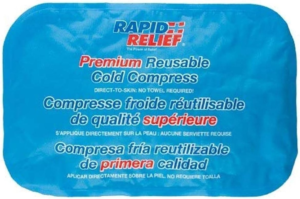 Rapid Relief Μεγάλη επαναχρησιμοποιήσιμη Gel Ψυχρή Συμπίεση - Άνετα Flex παγάκια για την πλάτη, γόνατο, ώμο, μυϊκούς πόνους, και σώματος ανακούφιση 8” x 12” Μεγάλο