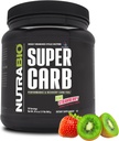 NutraBio Super Carb, Carbohydrate Powder with Cluster Dextrin & Electrolytes, Advanced Carb Supplement Powder for Workout Fuel, Performance, and Muscle Recovery, Cyclic Dextrin, Kiwi Strawberry, 30 Sv