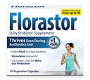 Florastor Probiotics for Digestive & Immune Health, 20 Κάψουλες, Probiotics for Women & Men, Διπλή δράση βοηθά στην εξάλειψη των κακών βακτηρίων και ενισχύει το καλό με το μοναδικό στέλεχος Saccharomyces boulardii
