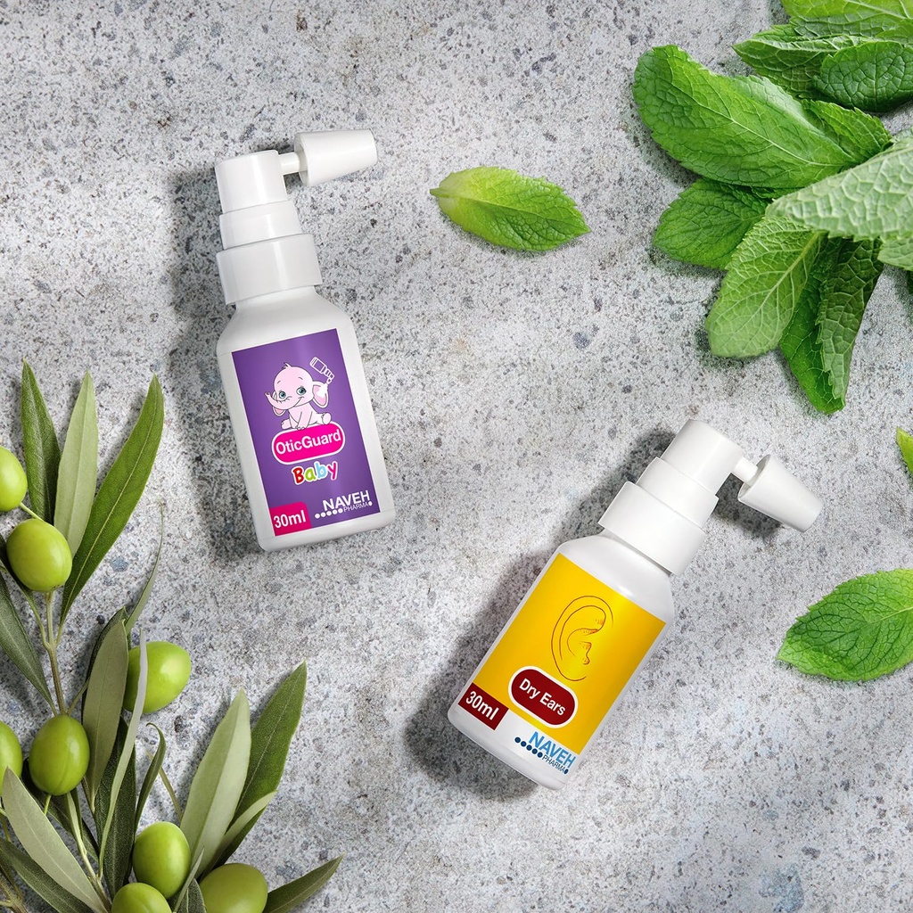 NAVEH PHARMA Otic Guard Baby Spray 1 Fl Oz + NAVEH PHARMA Ξηρά Αυτιά Spray 1 Fl Oz