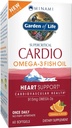 Garden of Life Fish Oil Ωμέγα 3 - Cardio Fish Oil συμπλήρωμα για την υγεία της καρδιάς, 915mg Ωμέγα 3 λιπαρά οξέα EPA & DHA - Πορτοκαλί Γεύση, Δύο Μήνες προσφοράς, Minami Ultimate Συμπληρώματα, 60 Softgels
