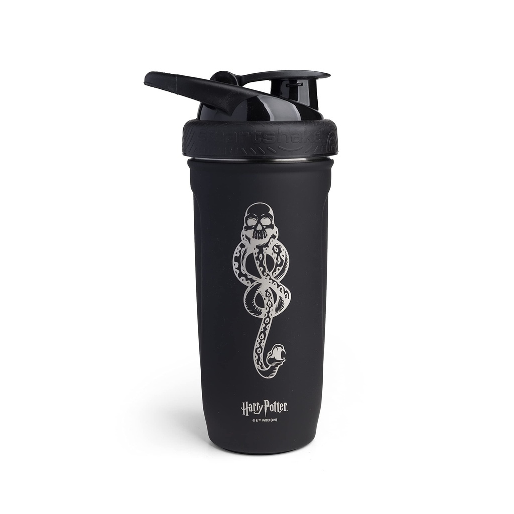 Smartshake Reforce Stainless Steel Harry Potter Dark Mark Logo Shaker Bottle (900 ml/30 oz) 