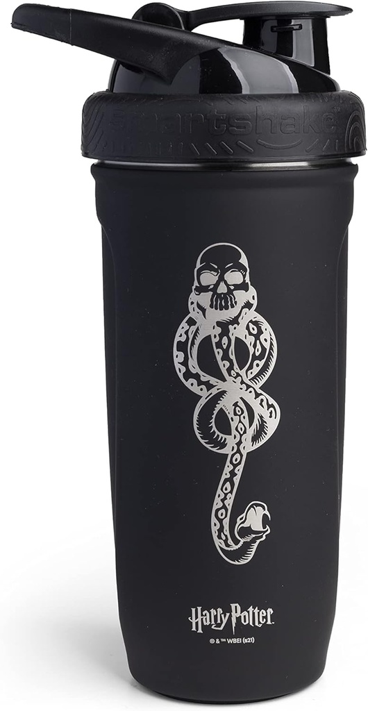 Smartshake Reforce Stainless Steel Harry Potter Dark Mark Logo Shaker Bottle (900 ml/30 oz) 