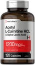 Horbäach Acetyl L Carnitine HCL & Alpha Lipoic Acid 1200mg 