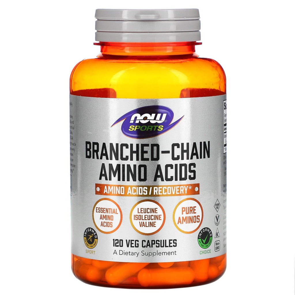 NOW Foods υποκατάστημα- Chain Amino (BCAA) 800mg, 120 κάψουλες
