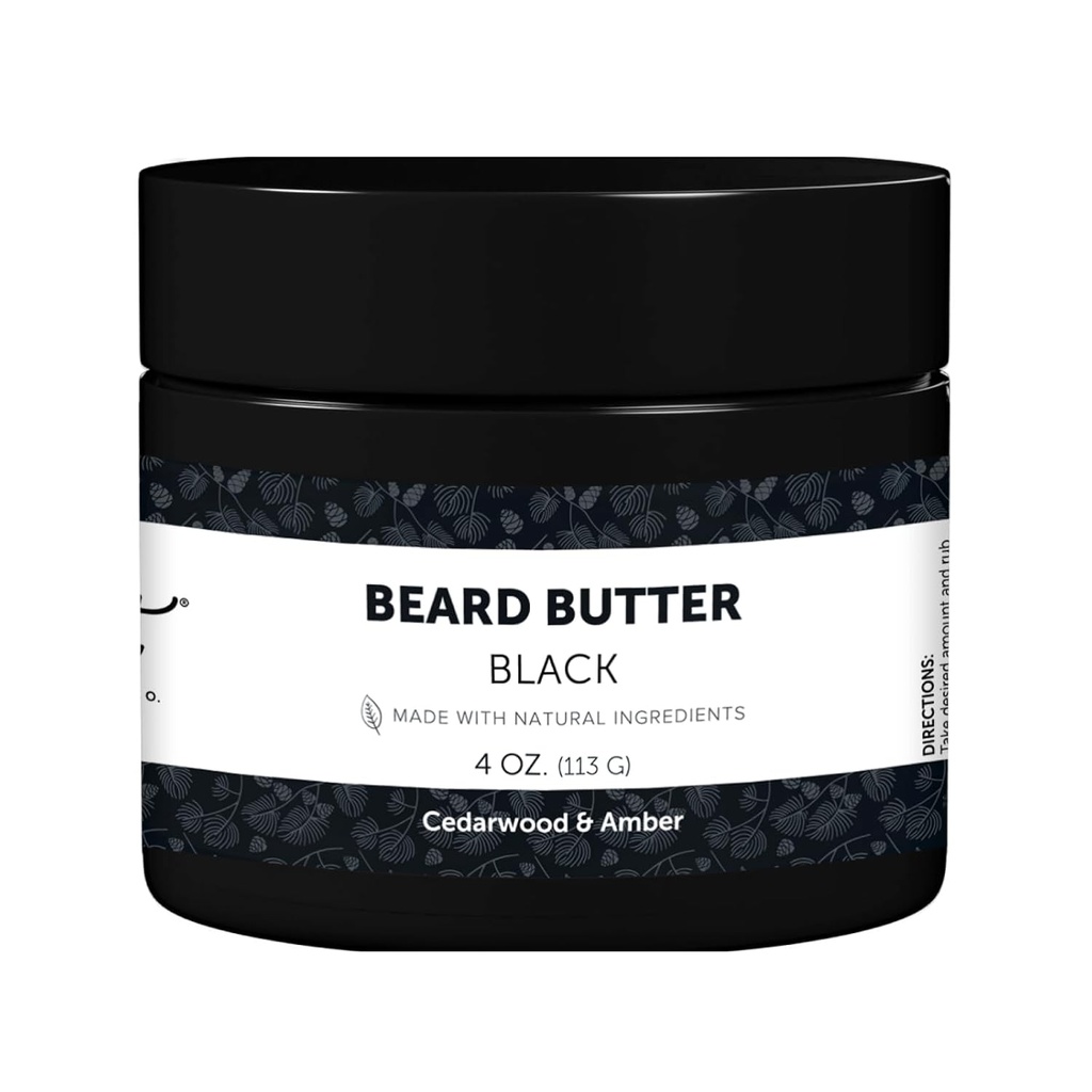 Detroit Grooming Co. Beard Butter for Men | Softens, Thickens & Hydrates with Safflower Oil & Shea Butter | Black Scent, 4oz