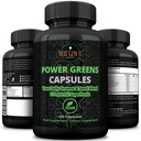 Super Greens - Υποστήριξη ανοσοποιητικού συστήματος - 500 mg 120 κάψουλες Vegan - Superfoods for Daily Booster - Healthy Keto Blend with Acai, Wheatgrass, Guarana, Chlorella, Flaxseed, Matcha, Maca - by NextGenU