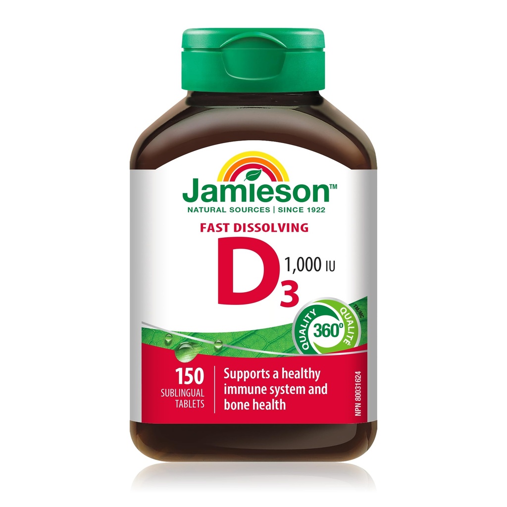 Jamison Βιταμίνη D3 1. 000 IU, 150 Υπογλώσσια δισκία
